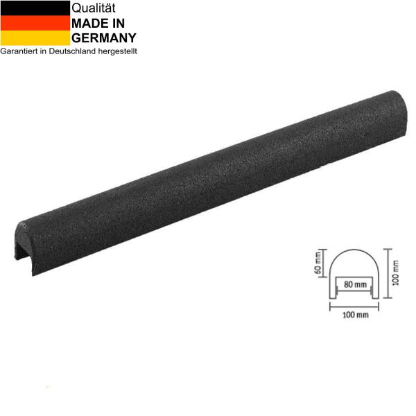 Curb cap 80 black for 8 cm concrete curbstones